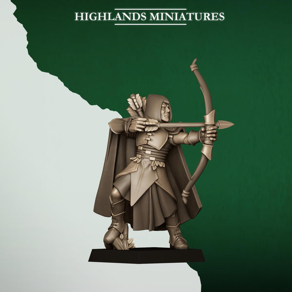 Feral Elves -  Feral Archers by Highlands Miniatures