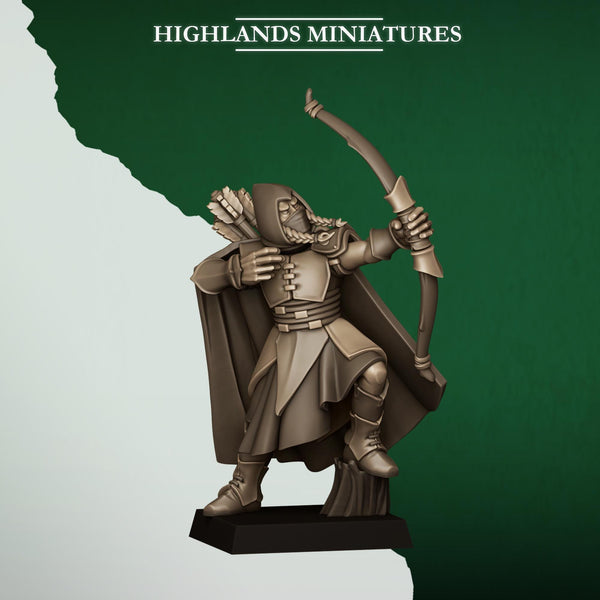 Feral Elves -  Feral Archers by Highlands Miniatures