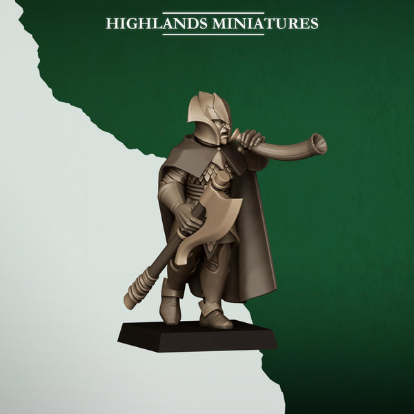 Feral Elves -  Feral Axemen by Highlands Miniatures