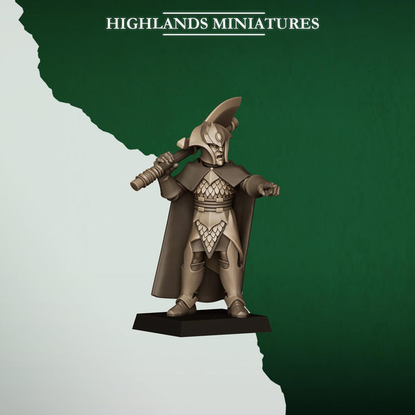 Feral Elves -  Feral Axemen by Highlands Miniatures