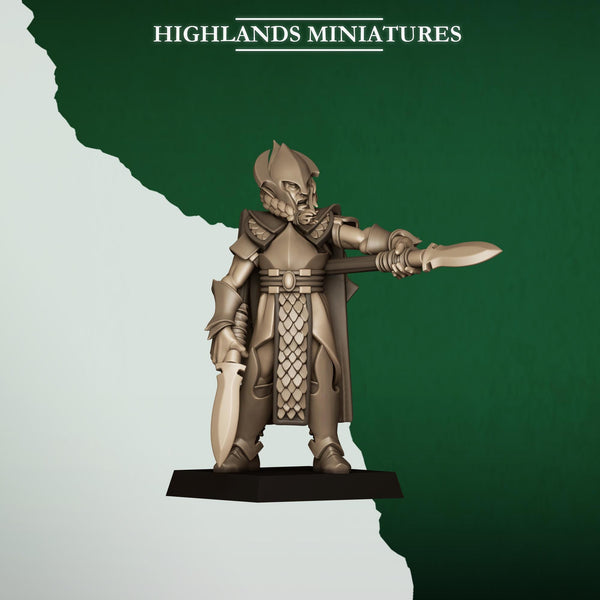Feral Elves -  Feral Spearmen by Highlands Miniatures