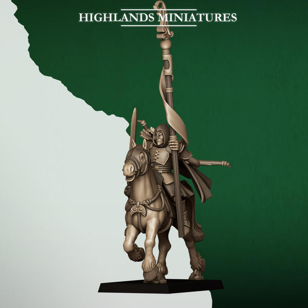 Feral Elves - Mounted Feral Archers  by Highlands Miniatures