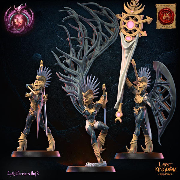 Warriors of the Dark Gods (Lust Warriors) -  Lust Fallen by Lost Kingdom Miniatures