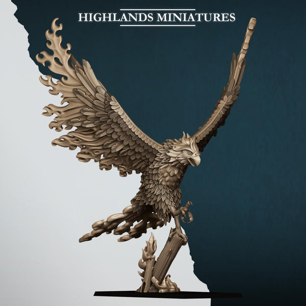 Aegean Elves  Fire Phoenix by Highlands Miniatures
