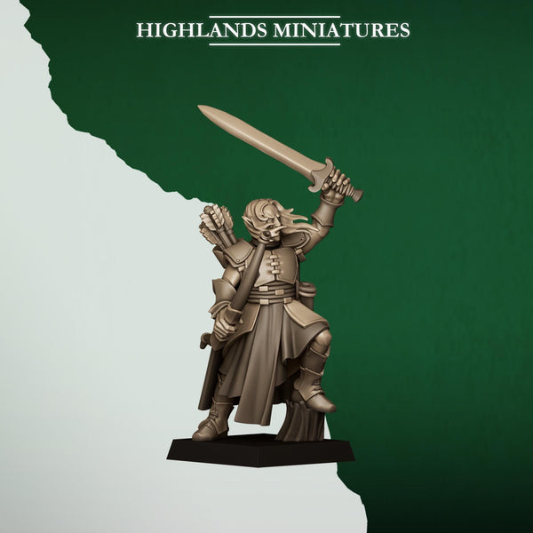 Feral Elves -  Feral Archers by Highlands Miniatures