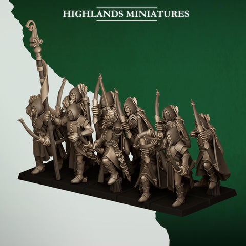 Feral Elves -  Feral Archers by Highlands Miniatures