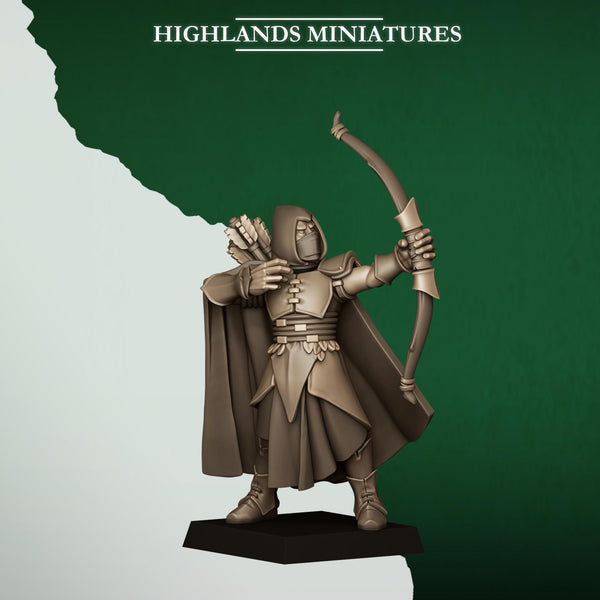 Feral Elves -  Feral Archers by Highlands Miniatures