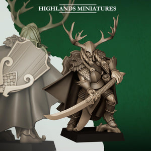 Feral Elves - Feral Elf Highborn by Highlands Miniatures