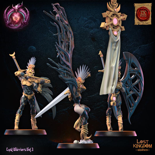 Warriors of the Dark Gods (Lust Warriors) -  Lust Fallen by Lost Kingdom Miniatures