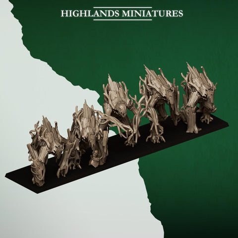 Feral Elves - Forest Golems by Highlands Miniatures