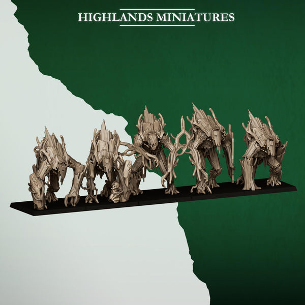 Feral Elves - Forest Golems by Highlands Miniatures