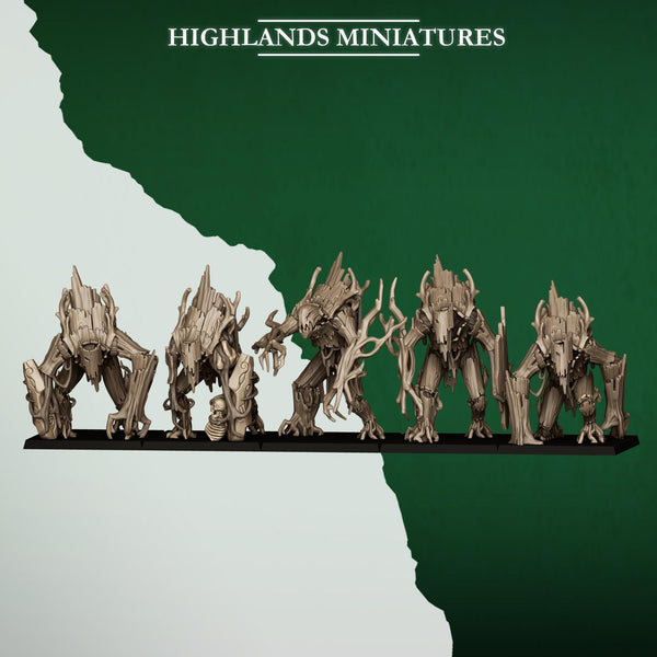 Feral Elves - Forest Golems by Highlands Miniatures