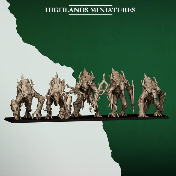Feral Elves - Forest Golems by Highlands Miniatures