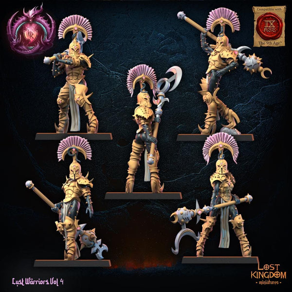 Warriors of the Dark Gods (Lust Warriors) - Lust Chosen Regiment by Lost Kingdom Miniatures