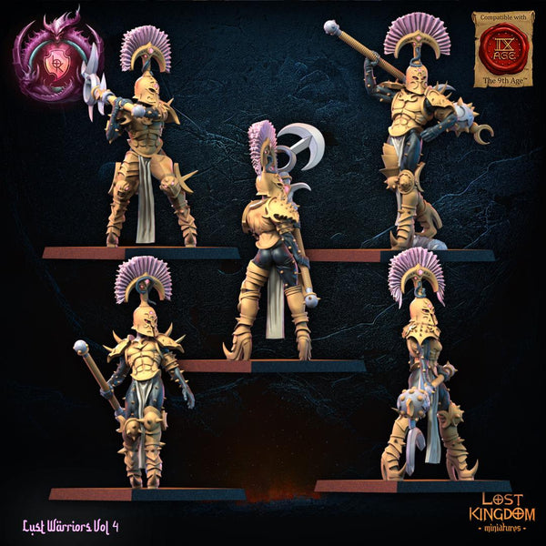 Warriors of the Dark Gods (Lust Warriors) - Lust Chosen Regiment by Lost Kingdom Miniatures