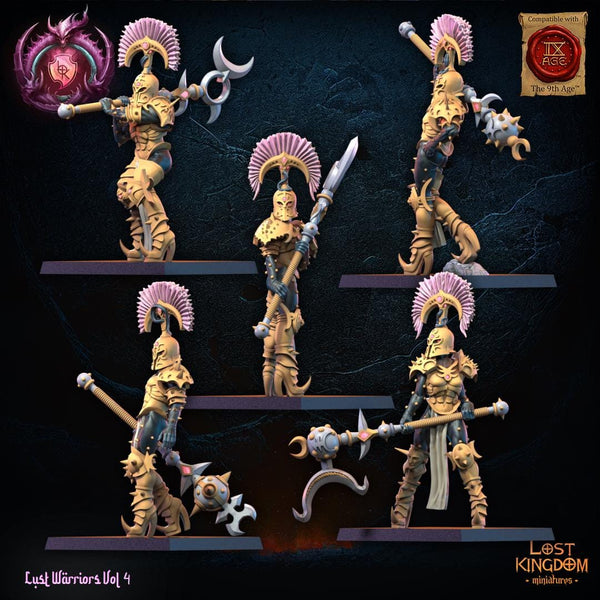 Warriors of the Dark Gods (Lust Warriors) - Lust Chosen Regiment by Lost Kingdom Miniatures