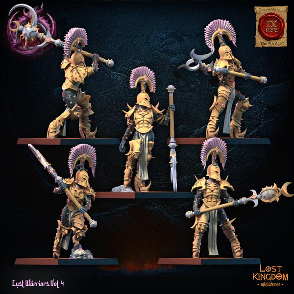 Warriors of the Dark Gods (Lust Warriors) - Lust Chosen Regiment by Lost Kingdom Miniatures