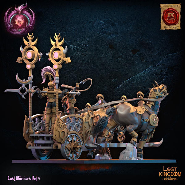 Warriors of the Dark Gods (Lust Warriors) - Lust Chosen Chariot by Lost Kingdom Miniatures