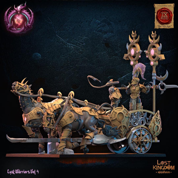 Warriors of the Dark Gods (Lust Warriors) - Lust Chosen Chariot by Lost Kingdom Miniatures