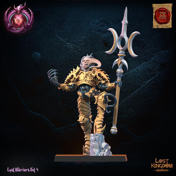Warriors of the Dark Gods (Lust Warriors) - Aurenis, Lust Chosen lord by Lost Kingdom Miniatures