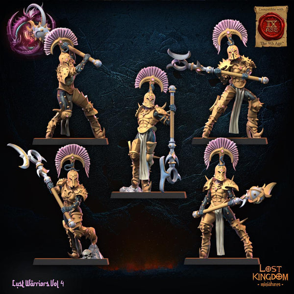 Warriors of the Dark Gods (Lust Warriors) - Lust Chosen Regiment by Lost Kingdom Miniatures