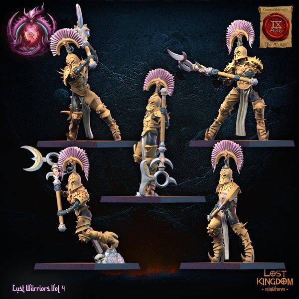 Warriors of the Dark Gods (Lust Warriors) - Lust Chosen Regiment by Lost Kingdom Miniatures