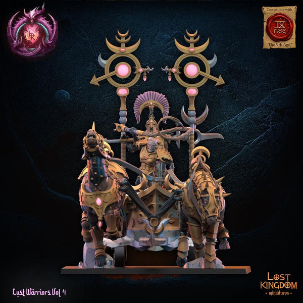 Warriors of the Dark Gods (Lust Warriors) - Lust Chosen Chariot by Lost Kingdom Miniatures