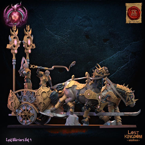 Warriors of the Dark Gods (Lust Warriors) - Lust Chosen Chariot by Lost Kingdom Miniatures