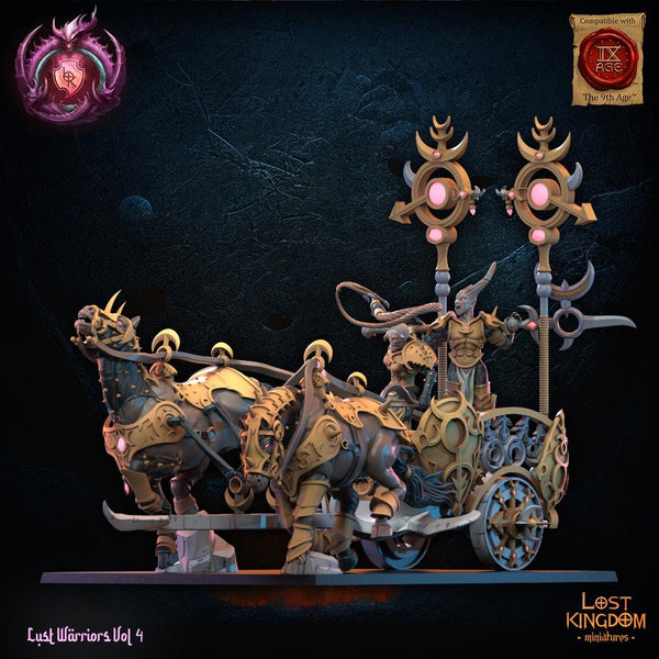Warriors of the Dark Gods (Lust Warriors) - Lust Chosen Chariot by Lost Kingdom Miniatures