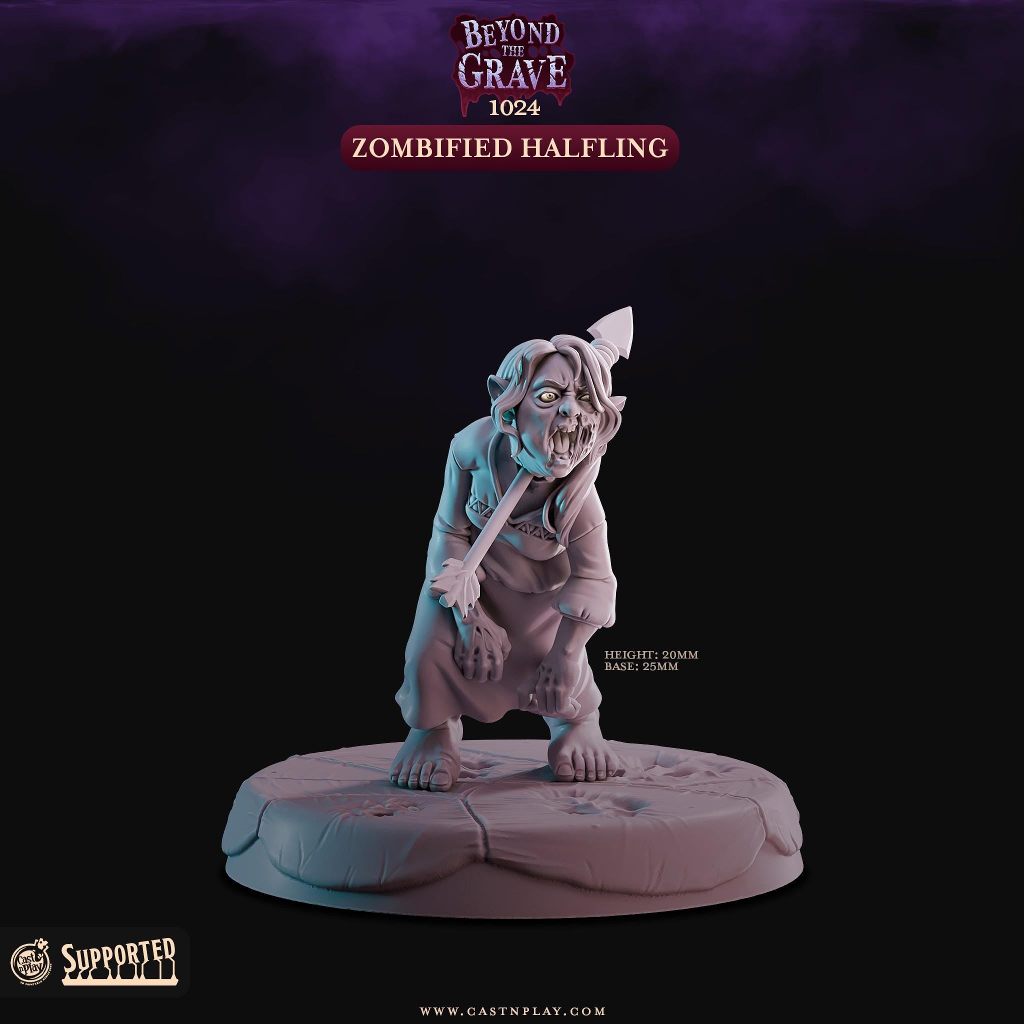 Zombified Halfling by Cast N Play (Beyond the Grave)