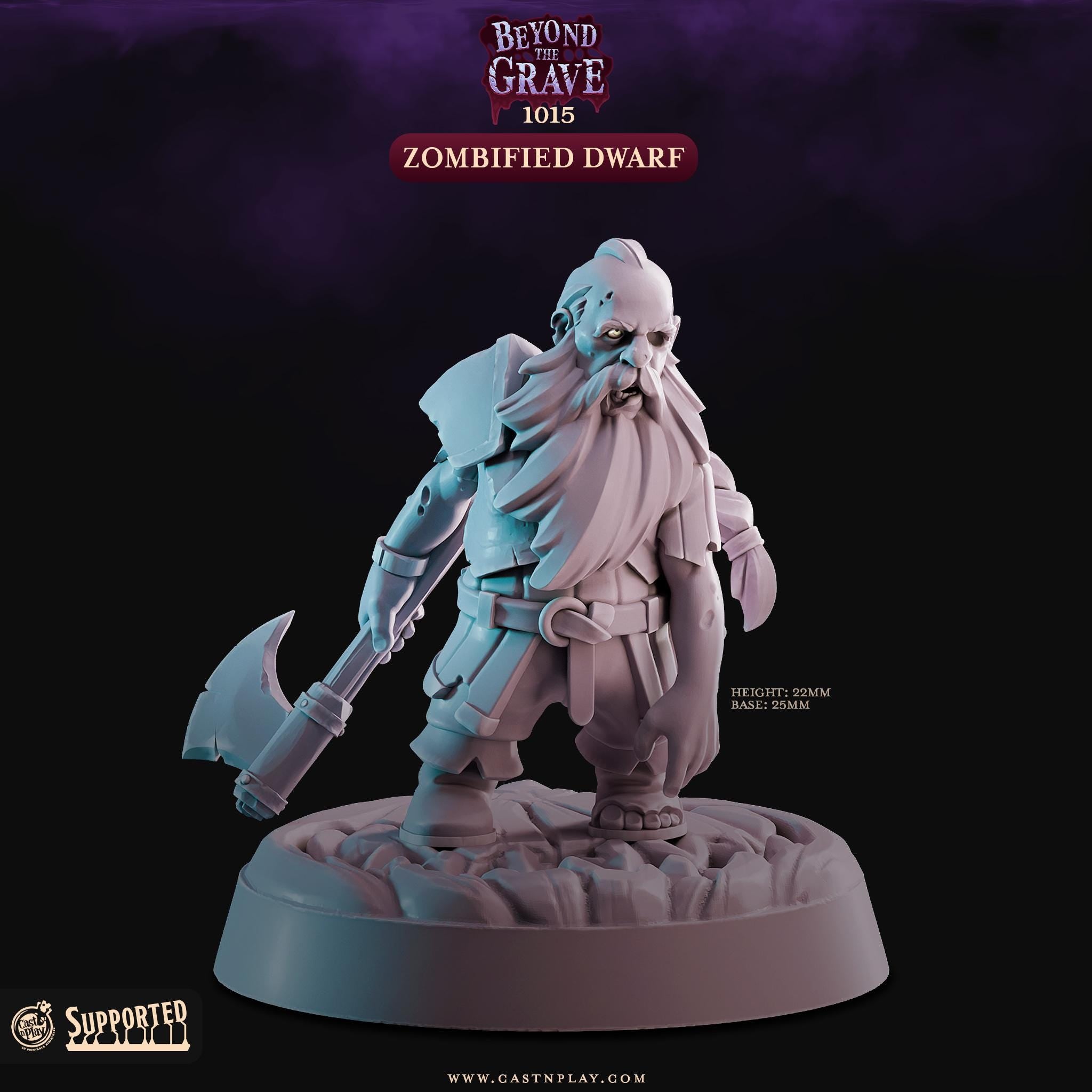 Zombified Dwarf by Cast N Play (Beyond the Grave)