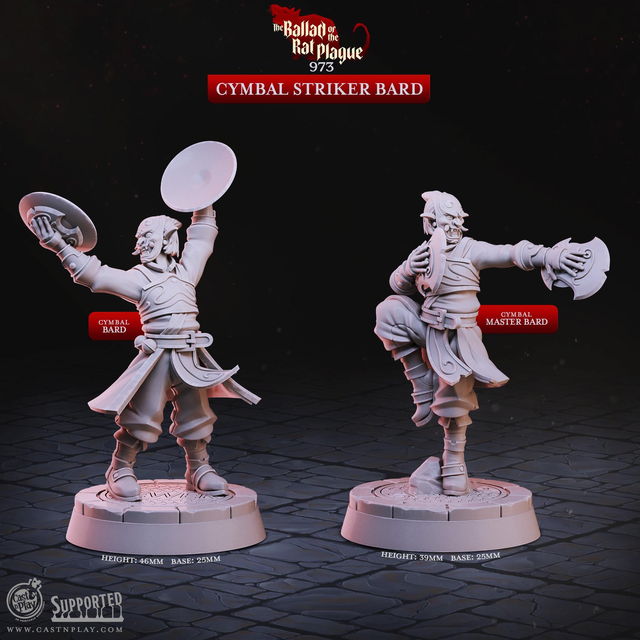 Cymbal Striker Bard by Cast N Play (The Ballad of the Rat Plague)