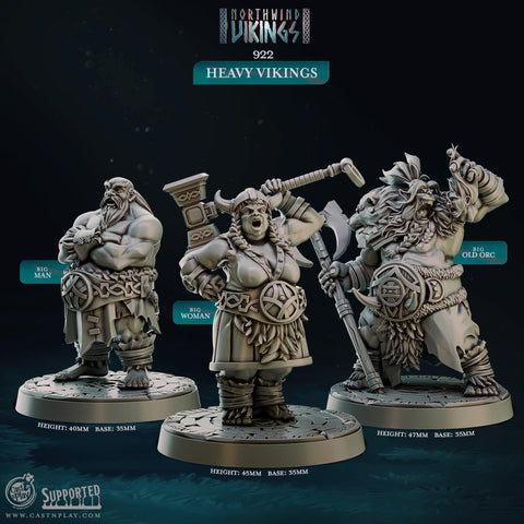 Heavy Vikings Warriors by Cast N Play (Northwind Vikings)