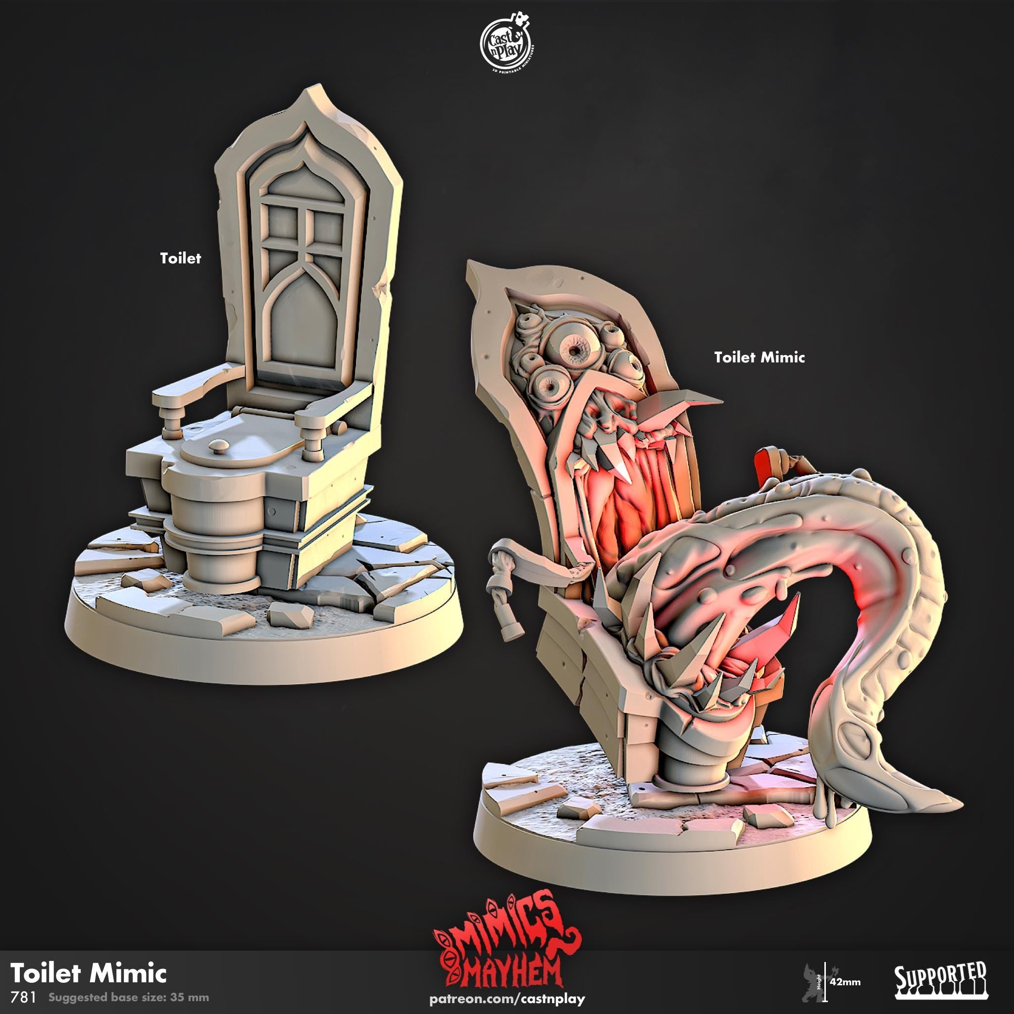Toilet Mimic by Cast N Play (Mimic's Mayhem)