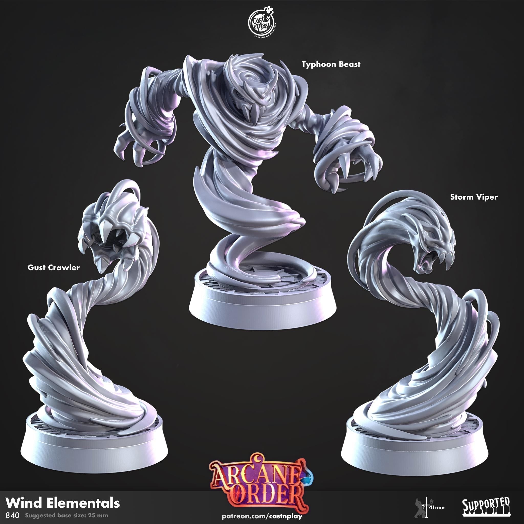 Wind Elementals by Cast N Play (Arcane Order)