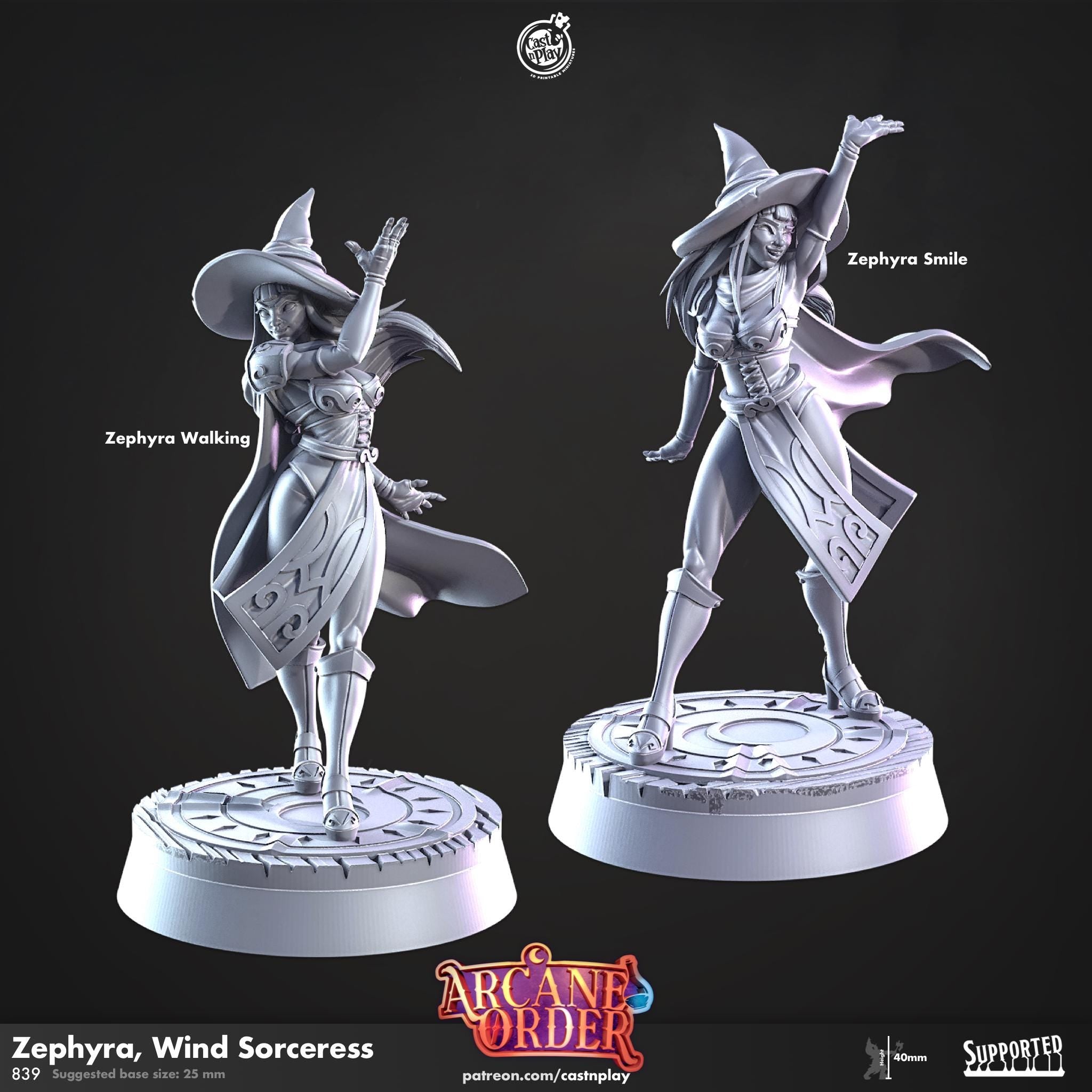 Zephyra, Wind Sorceress by Cast N Play (Arcane Order)