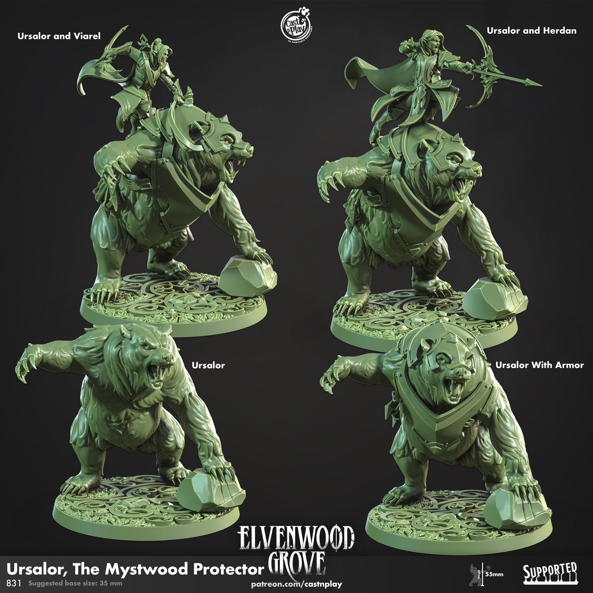 Ursalor, The Mystwood Protector by Cast N Play (Elvenwood Grove)