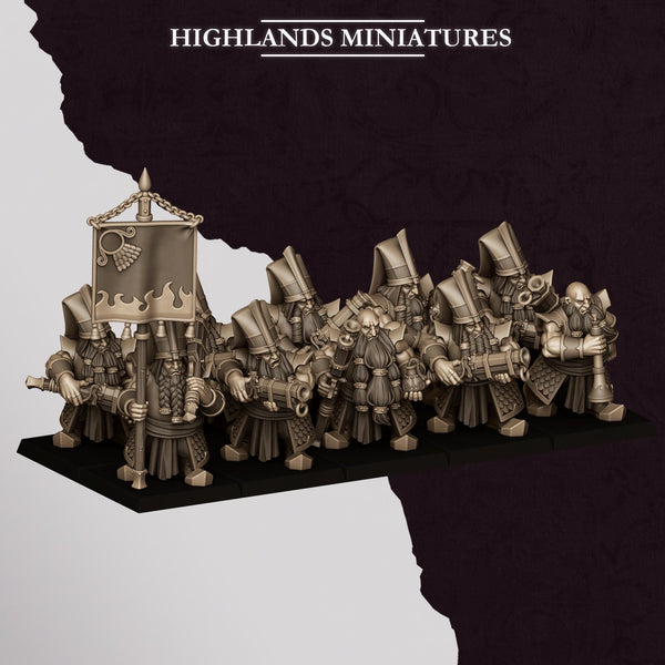 Sons of Marduk - Dwarven Shooters Unit by Highlands Miniatures