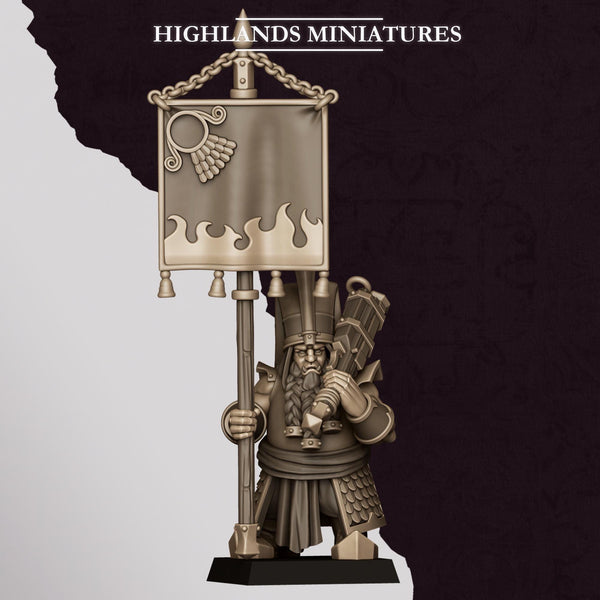 Sons of Marduk - Dwarven Shooters with Jezail Unit by Highlands Miniatures