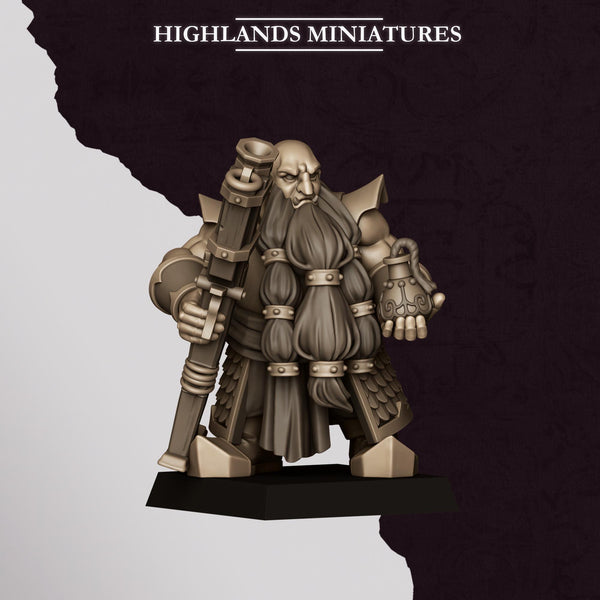 Sons of Marduk - Dwarven Shooters with Jezail Unit by Highlands Miniatures