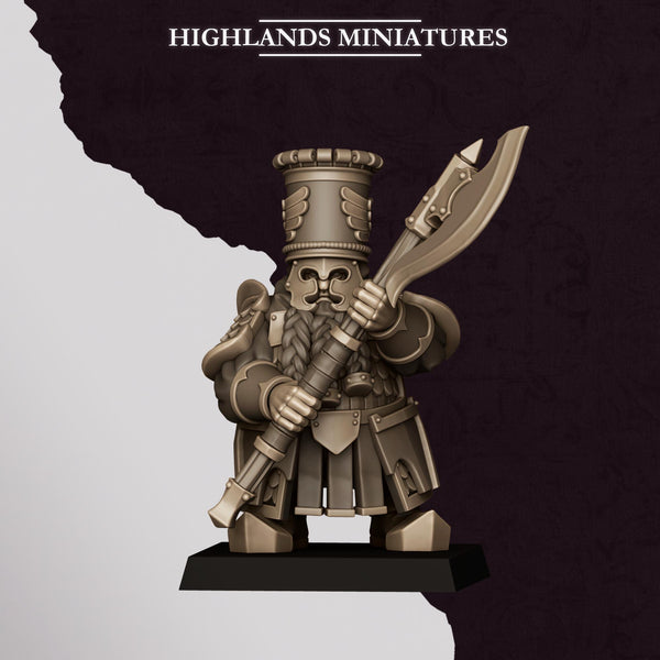 Sons of Marduk - Dwarven Heavy Guard with Great Weapons Unit by Highlands Miniatures