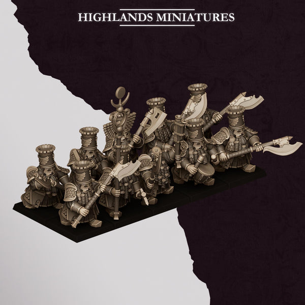 Sons of Marduk - Dwarven Heavy Guard with Great Weapons Unit by Highlands Miniatures