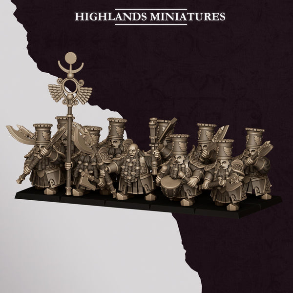 Sons of Marduk - Dwarven Heavy Guard with Great Weapons Unit by Highlands Miniatures