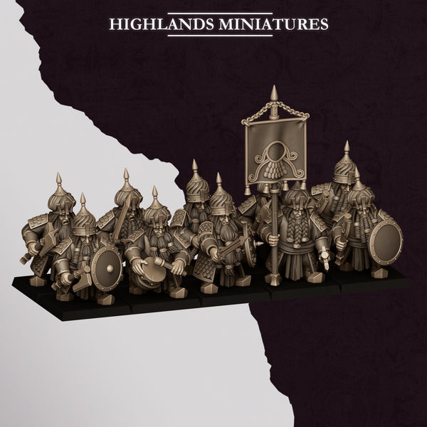 Sons of Marduk - Dwarf Warriors Unit by Highlands Miniatures