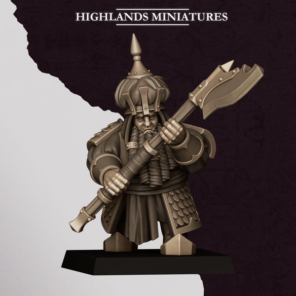 Sons of Marduk - Dwarf Warriors With Great Weapons Unit by Highlands Miniatures