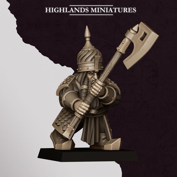 Sons of Marduk - Dwarf Warriors With Great Weapons Unit by Highlands Miniatures