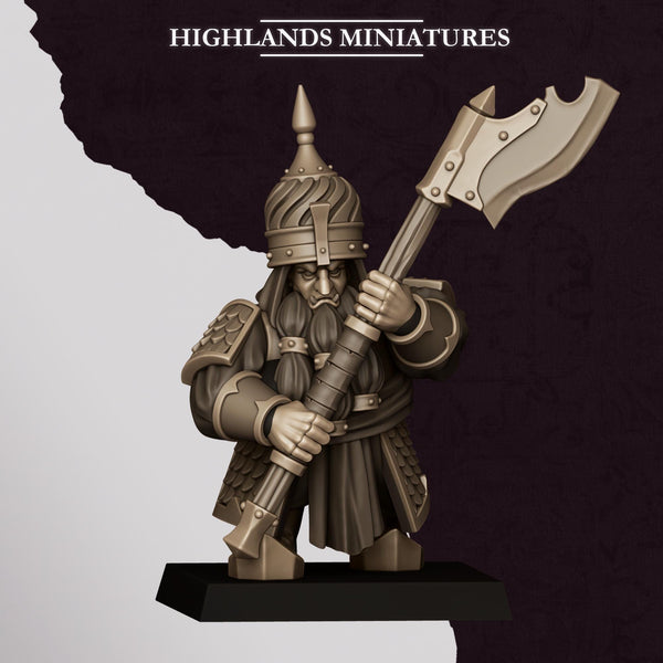 Sons of Marduk - Dwarf Warriors With Great Weapons Unit by Highlands Miniatures