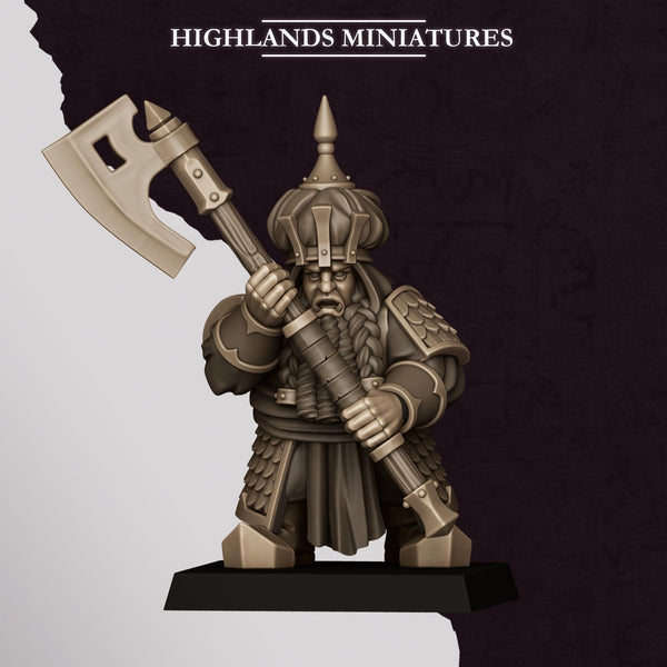 Sons of Marduk - Dwarf Warriors With Great Weapons Unit by Highlands Miniatures