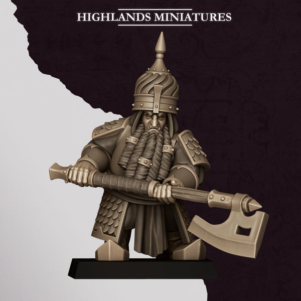 Sons of Marduk - Dwarf Warriors With Great Weapons Unit by Highlands Miniatures