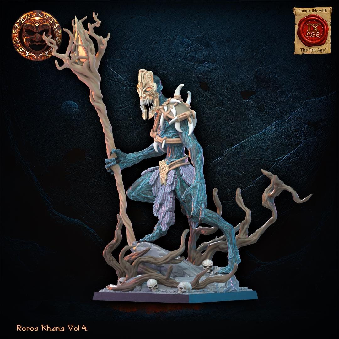 Roroa Khans - The Guardian of Wairua by Lost Kingdom Miniatures